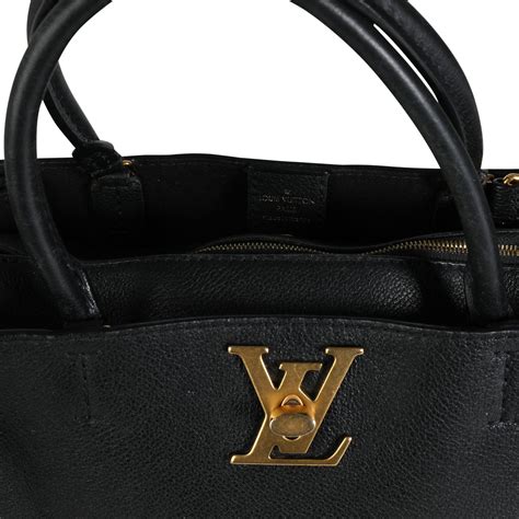 louis vuitton calfskin lockmeto black.